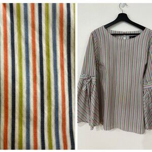 Beige by eci Multicolor Striped Blouse